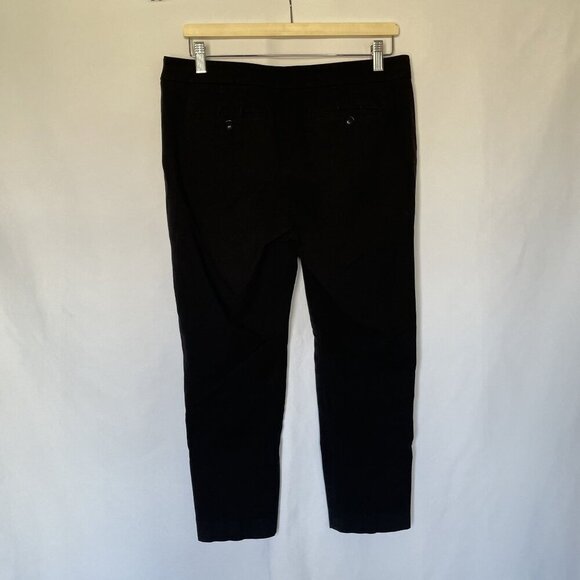 Talbots Chatham Women's Petites Black Pants With Button Detail Ankles Size 12P - Picture 6 of 7